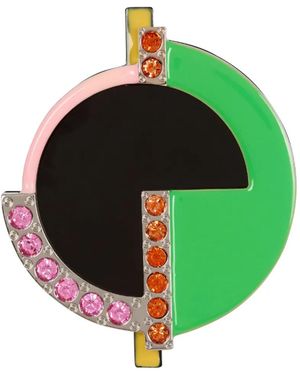 Balmain Art Deco ラインストーン ブルース - グリーン