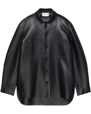 Givenchy Surchemise Couture Seam En Cuir - Noir