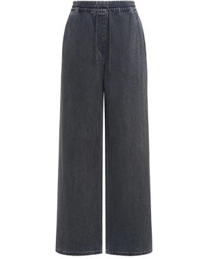12 STOREEZ Drawstring Tie-Fastening Jeans - Blue