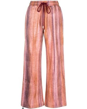 ANDERSSON BELL Pantalon Tie-Dye À Lien De Resserrage - Red