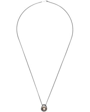 Rosa Maria Collier En Sterling Serti De Quartz - Métallisé