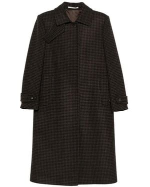 Tagliatore Bethany Houndstooth Coat - Black