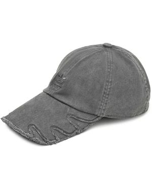 adidas X Avavav Slashed Distressed-Effect Cap - Gray