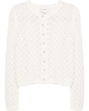 Reformation Cardigan Clara - Blanc