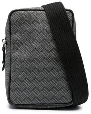 Delage Sling Canvas Crossbody Bag - Black