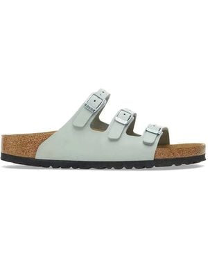 Birkenstock Florida Buckle-Fastening Sandals - White
