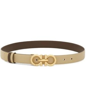 Ferragamo Reversible Gancini belt - Neutro