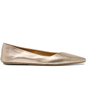 Marsèll Cazzuola Pointed-Toe Ballet Flats - White