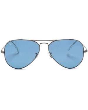 Ray-Ban Aviator Metal Ii Pilotenbrille - Blau