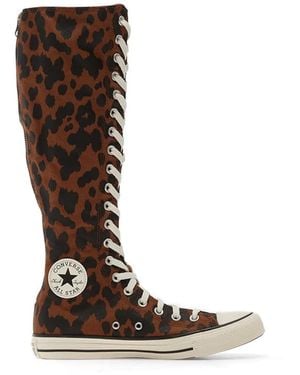 Converse Chuck Taylor All Star Xx-Hi Sneakers Met Luipaardprint - Bruin