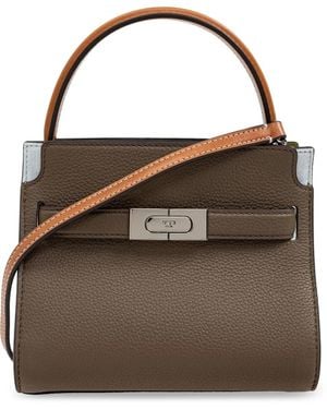 Tory Burch Bandolera Lee Radziwill pequeña - Marrón