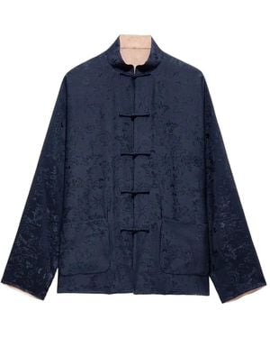 Shanghai Tang Reversible Floral Jacket - Blue