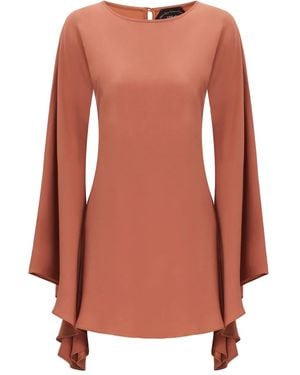 ‎Taller Marmo Abito Corto Con Dettaglio Cut-Out - Arancione