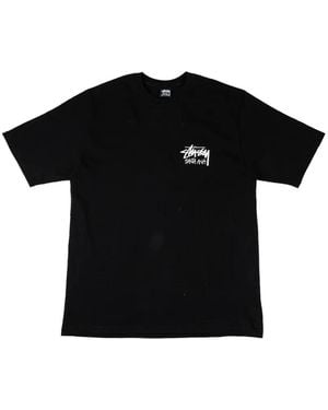 Stussy Santa Ana Logo-Print T-Shirt - Black