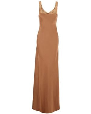 forte_forte Maxi Lace-Trim Dress - White