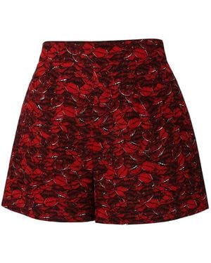 Valentino Garavani Patterned Mini Skirt - Red