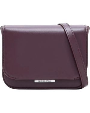 Giorgio Armani Mini X 10 Corso Como Push-Lock Shoulder Bag - Purple