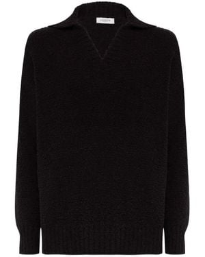 Laneus V-Neck Sweater - Schwarz