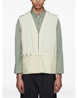Jil Sander Seoul Belted Back-Detail Vest - Natural