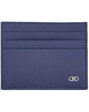 Ferragamo Gancini Card-Slots Cardholder - Blue
