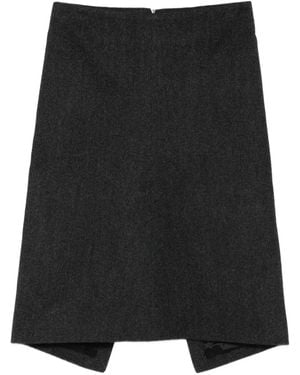 TOTEME Twill Suit Midi Skirt - Black