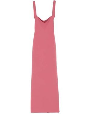 Solace London Square-Neck Maxi Dress - Pink
