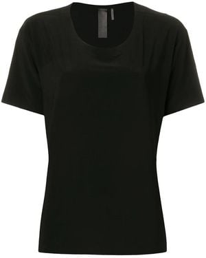 Norma Kamali スクープネック Tシャツ - ブラック