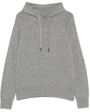 Tom Ford Long-Sleeve Hoodie Sweater - Gray