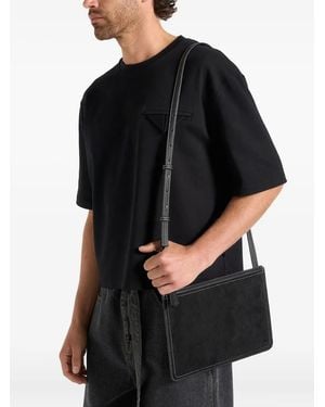 Manière De Voir Sac À Bandoulière Elio À Coutures Contrastantes - Noir