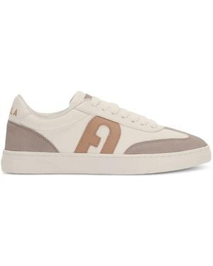 Furla Step Logo-Detail Trainers - White