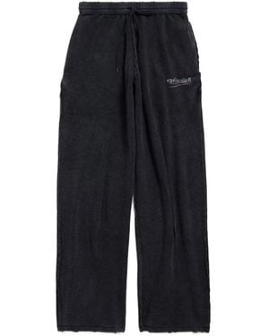 Balenciaga Pantalones texturizados - Azul