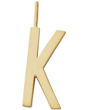 Design Letters K Charm Necklace - Metallic