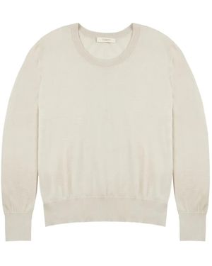 Zanone Jersey Con Cuello Redondo - Blanco