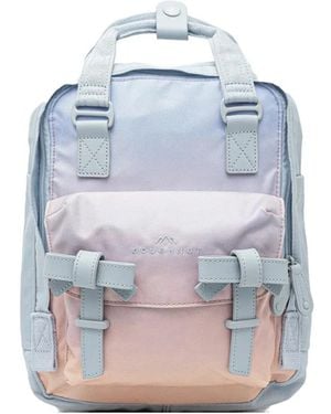 Doughnut Macaroon Mini Sky X Ribbon Series Bow-Detail Backpack - Blue