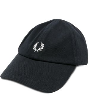 Fred Perry Laurel Wreath Embroidered Baseball Cap - Black