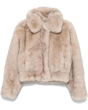 Stand Studio Lena Faux-Fur Jacket - Natural
