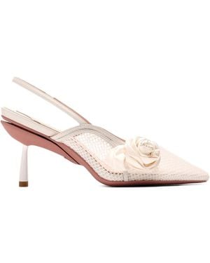 VICE VERSA Escarpins Blossom 95 Mm À Détail De Rose - Pink