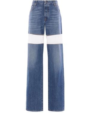 Duran Lantink Cut-Out Straight Jeans - Blue