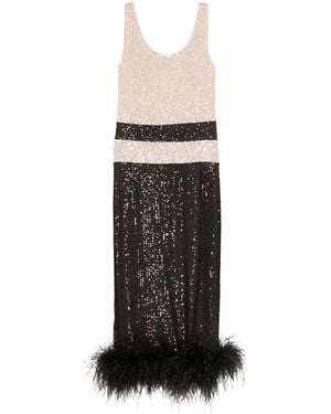 Atu Body Couture Abito Midi Con Paillettes - Bianco