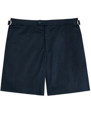 Raith Buckle Tailored Shorts - Blue