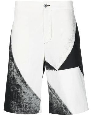 McQueen Drawstring Cotton Shorts - Black