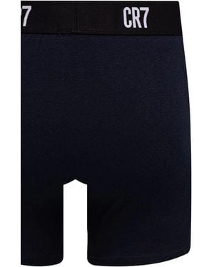 Cristiano Ronaldo CR7 Logo-Waistband Boxer Briefs (Set Of 10) - Blue