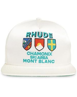 Rhude Cappello Da Baseball Con Ricamo - Blu