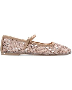 Agl Attilio Giusti Leombruni Ceramic Sequinned Strap Ballet Flats - Pink