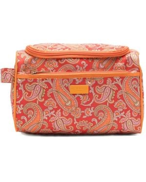 Etro Kosmetikkoffer Mit Paisley-Print - Rot