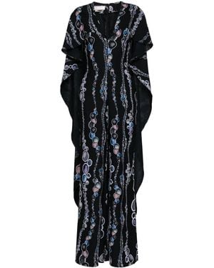 Saiid Kobeisy Canton Abstract-Print Jumpsuit - Black