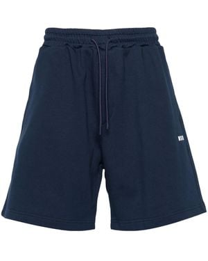 MSGM Trainingsshorts Met Logoprint - Blauw