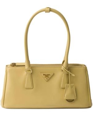 Prada Mittelgroße Galleria Handtasche - Mettallic