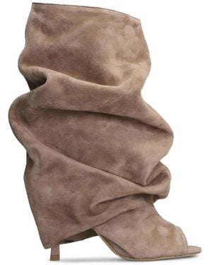 GISÉL MOIRÉ Camy Stiefeletten Mit Peeptoe - Braun