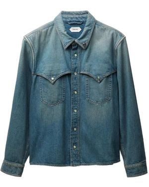 Versace フラップポケット シャツ - ブルー